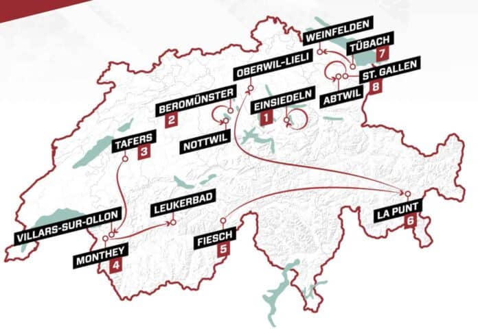 Tour De Suisse Parcours Tapes Profils Engag S Favoris