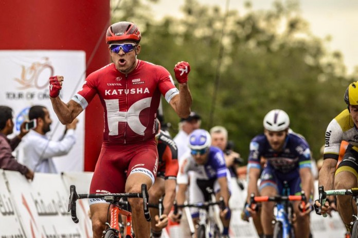 Alexander Kristoff a remporté la 3ème étape du Tour d'Oman 2016. Photo : Tour d'Oman
