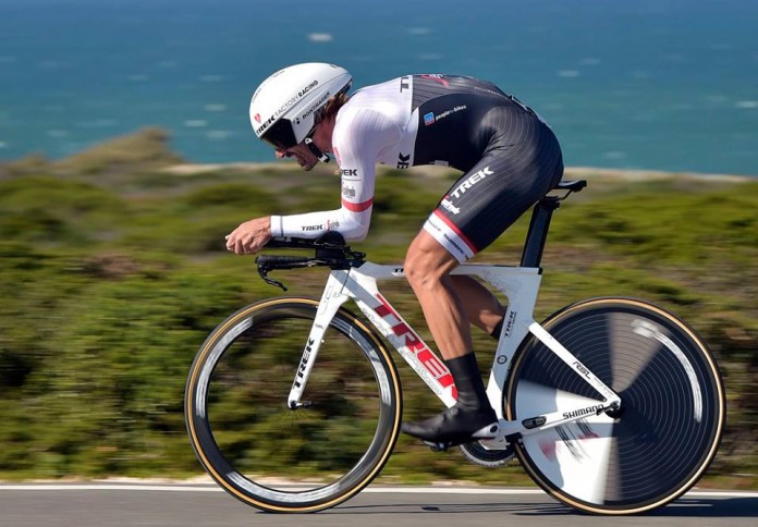 Fabian Cancellara en plein effort sur le Tour de l'Algarve 2016. Photo : Tour de l'Algarve