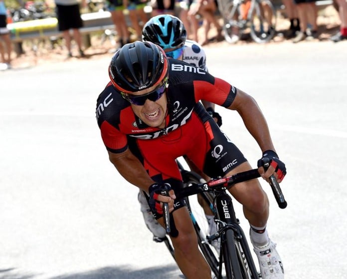 TODAYCYCLING - Richie Porte en route vers une troisième victoire consécutive à Willunga Hill lors du Tour Down Under 2016. Photo : Santos Tour Down Under