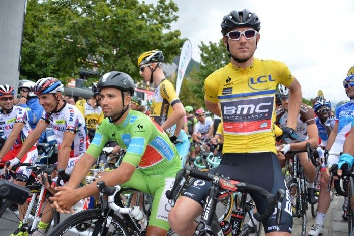 Nacer Bouhanni et Tejay van Garderen sur le Critérium du Dauphiné 2015. Photo : ASO/X.Bourgois