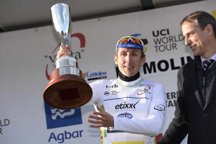Dan Martin leader du Tour de Catalogne 2016 à l'issue de le troisième étape. Photo : TDWsport/Etixx-Quick Step