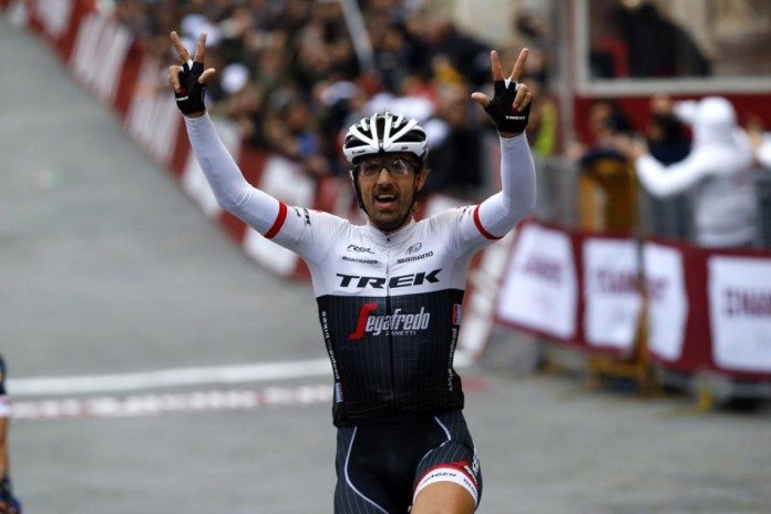Fabian Cancellara a signé son troisième succès sur les Strade Bianche en 2016. Photo : Trek-Segafredo