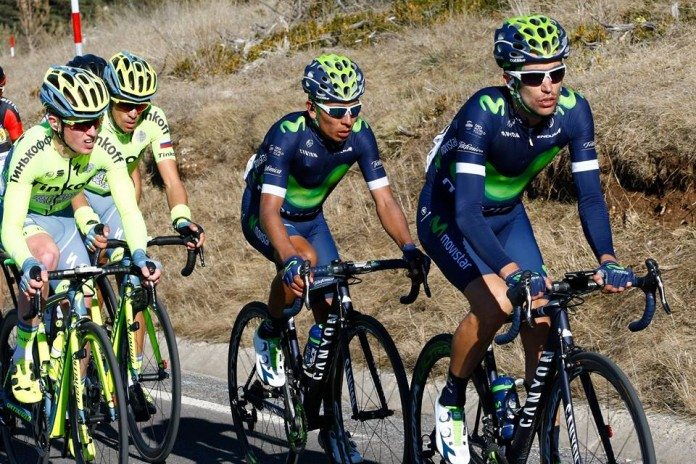 Nairo Quintana leader du Tour de Catalogne s'attend à être attaqué par Alberto contador lors de la dernière étape dimanche. Photo : Movistar