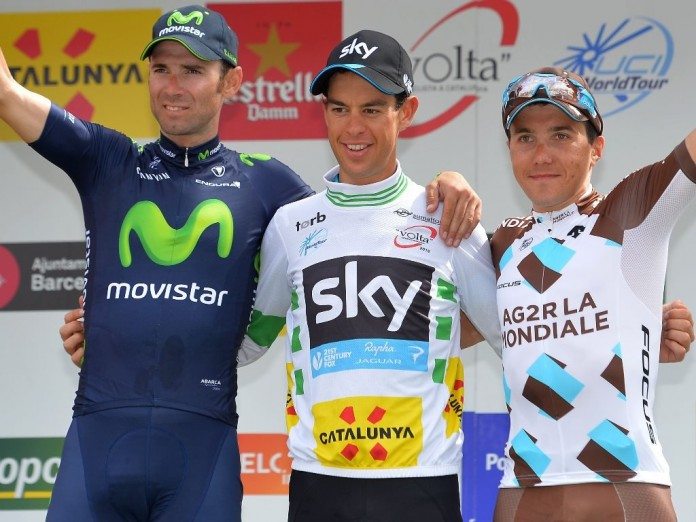 Le podium du Tour de Catalogne 2015. Photo : Team Sky