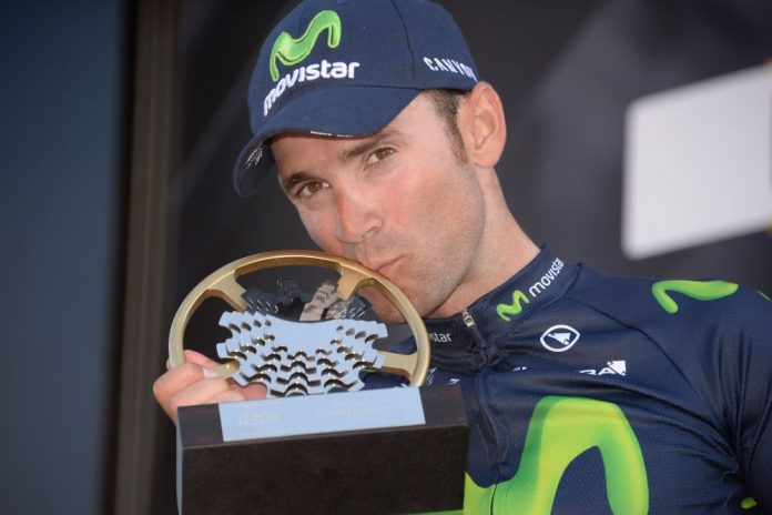 Alejandro Valverde vainqueur de la Flèche Wallonne 2015. Photo : ASO/B.Bade