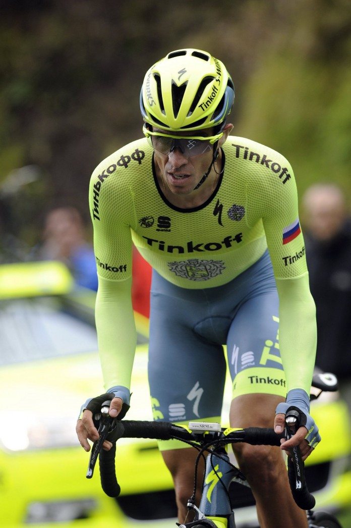 Alberto Contador sur le Tour du Pays-Basque 2016. Photo : Tinkoff.