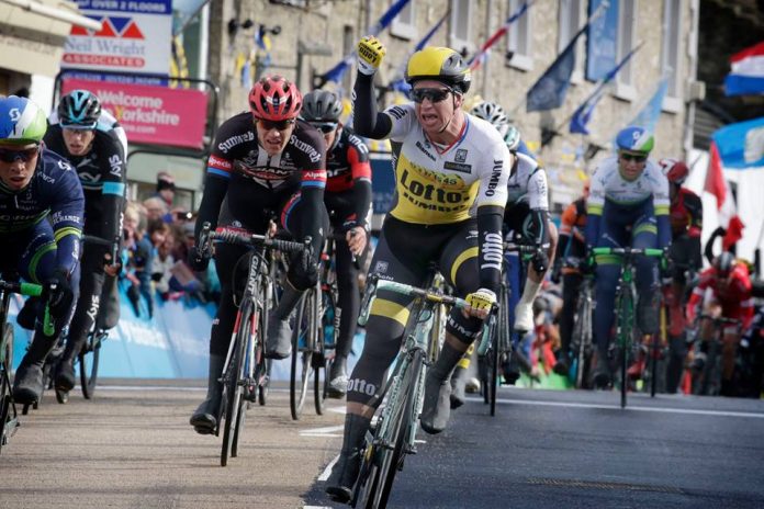 Dylan Groenewegen remporte la 1ère Tour de Yorkshire 2016. Photo : LottoNL-Jumbo