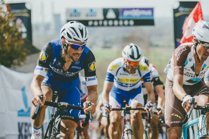 Tom Boonen sur le Tour des Flandres 2016. Photo : BrakeThrough Media/Etixx-Quick Step