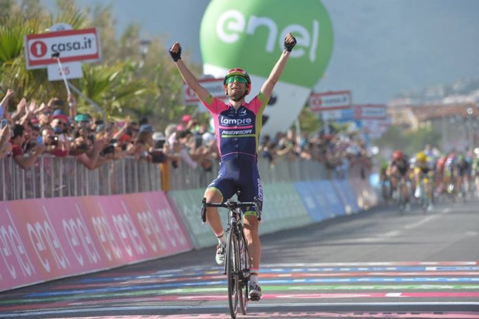 Diego Ulissi s'impose sur la quatrième étape du Tour d'Italie 2016. Photo : Giro d'Italia