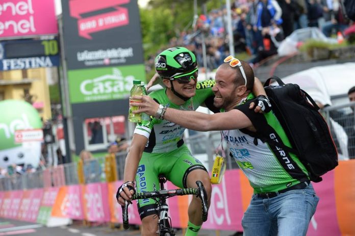 Giulio Ciccone crée la surprise sur la 10ème étape du Tour d'Italie 2016. Photo : Giro d'Italia