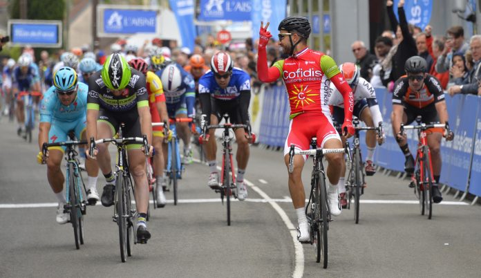 Nacer Bouhanni facile sur la 2ème étape du Tour de Picardie 2016. Photo : Bruno Bade/Tour de Picardie