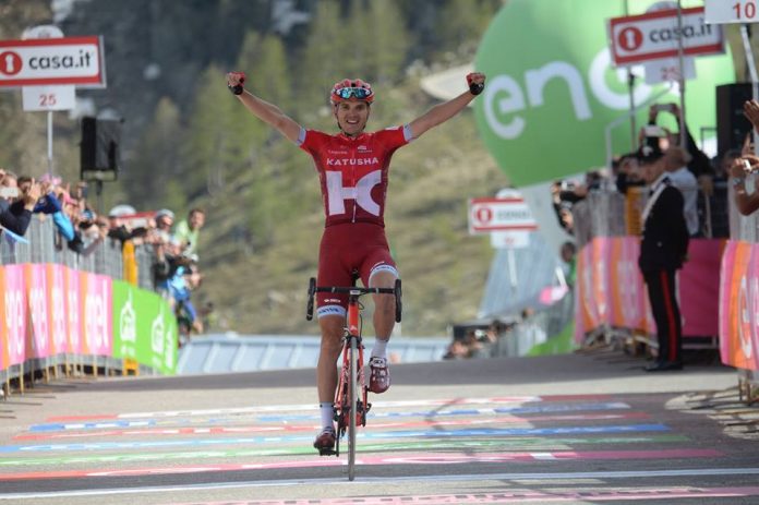 Rein Taarame remporte la 20ème étape du Tour d'Italie 2016. Photo : Giro d'Italia