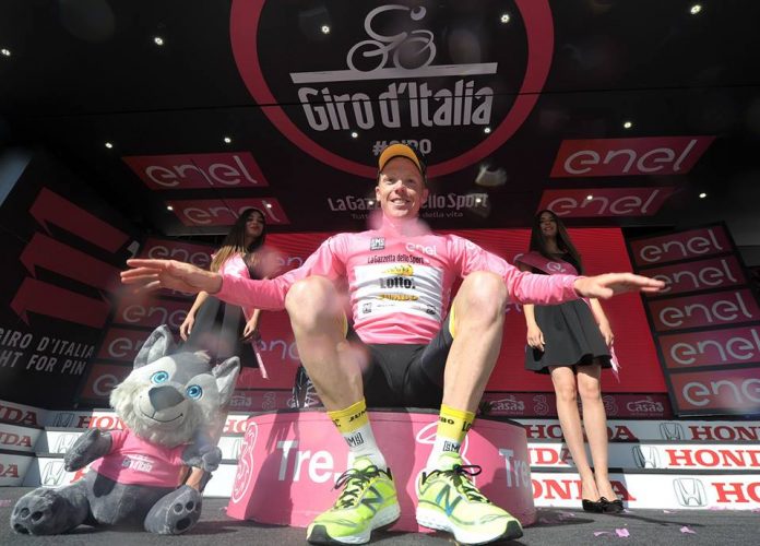 Steven Kruijswijk 2ème du contre-la-montre individuel en côte du Tour d'italie. Photo : Giro d'Italia