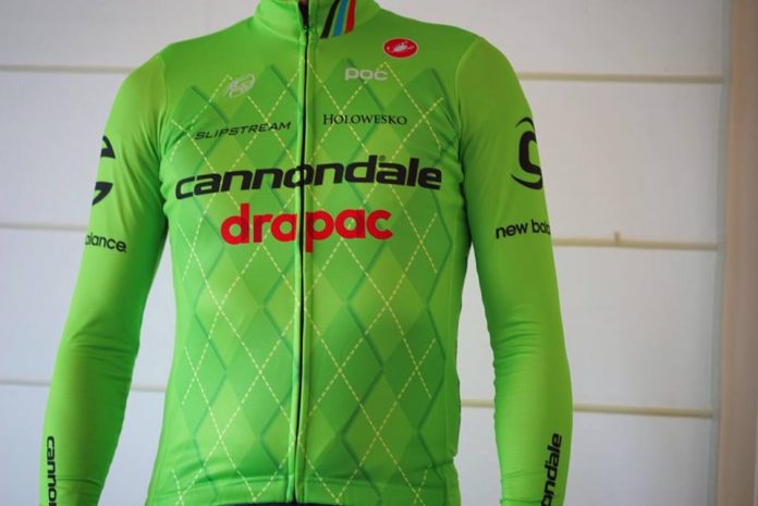 TODAYCYCLING - Le nouveau maillot de la formation Cannondale-Drapac. Photo : Cannondale.