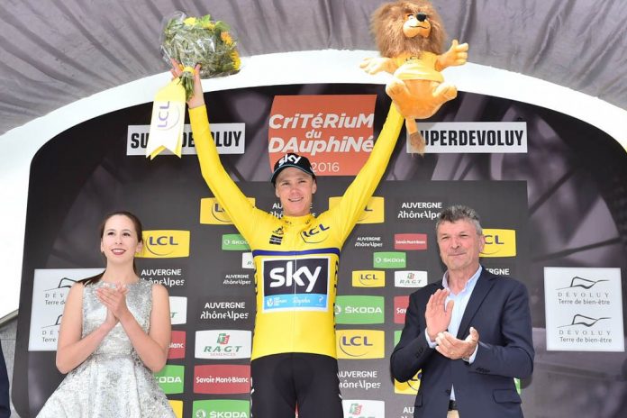 TODAYCYCLING - Chris Froome remporte pour la troisième fois le Critérium du Dauphiné. Photo ASO/A.Broadway