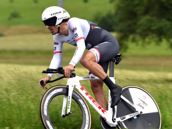 Fabian Cancellara remporte le prologue du Tour de Suisse 2016. Photo : Trek Segafredo