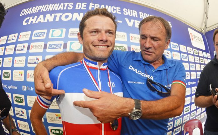 Steven Tronet champion de France de cyclisme sur route 2015. Photo. Bruno Bade LNC