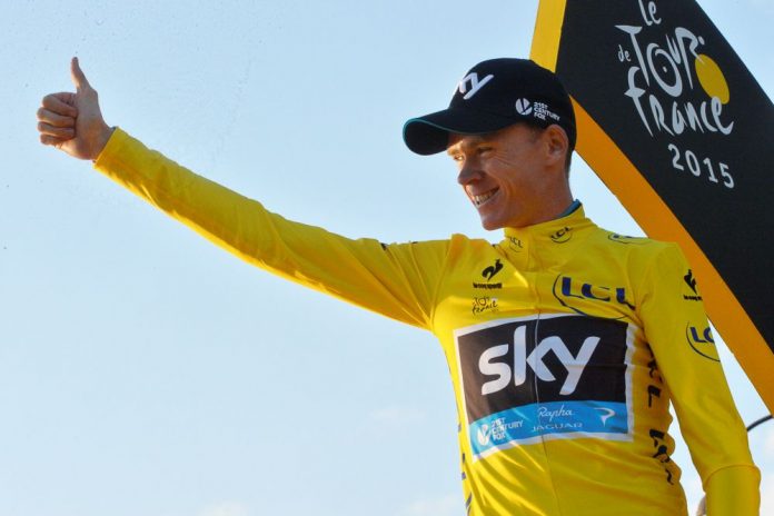 TTODAYCYCLING - Chris Froome et son maillot jaune du Tour de France - Photo: A.S.O.