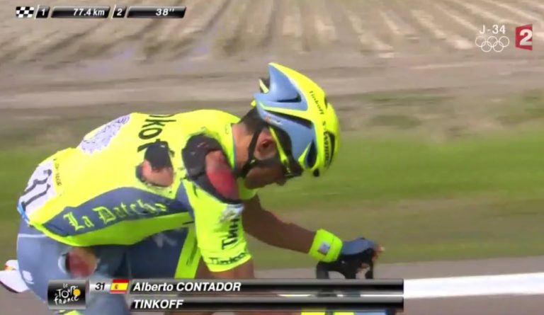 Alberto Contador : « Mon épaule m’inquiète »