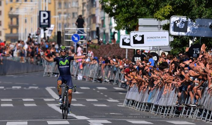 TODAYCYCLING - Alejandro Vamverde lors de sa victoire sur la Clasica San Sebastian 2014. Photo : Donostiako Klasikoa