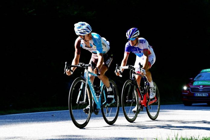 TODAYCYCLING - Alexis Vuillermoz à l'attaque sur la 15e étape du Tour de France 2016. Photo : ASO/B.Bade