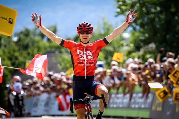 TODAYCYCLING - Brendan Canty sur la troisième étape du Tour d'Autriche 2016. Photo : Drapac.