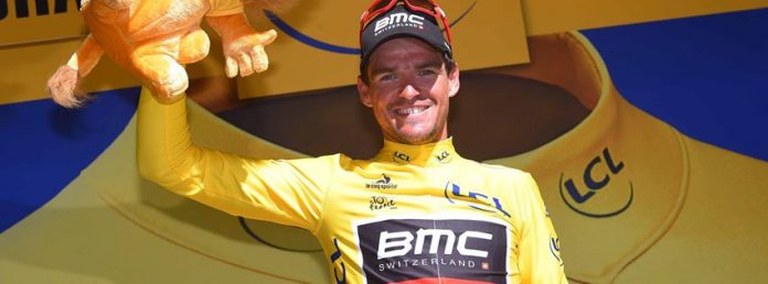 TODAYCYCLING : Greg Van Avermaet est le nouveau maillot jaune du Tour de France 2016 après sa victoire en solitaire sur la cinquième étape. Photo : BMC.