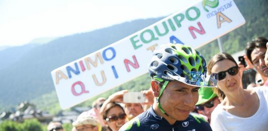 TODAYCYCLING - Nairo Quintana et ses supporters sur le Tour de France 2016. Photo : PresseSports/B.Papon