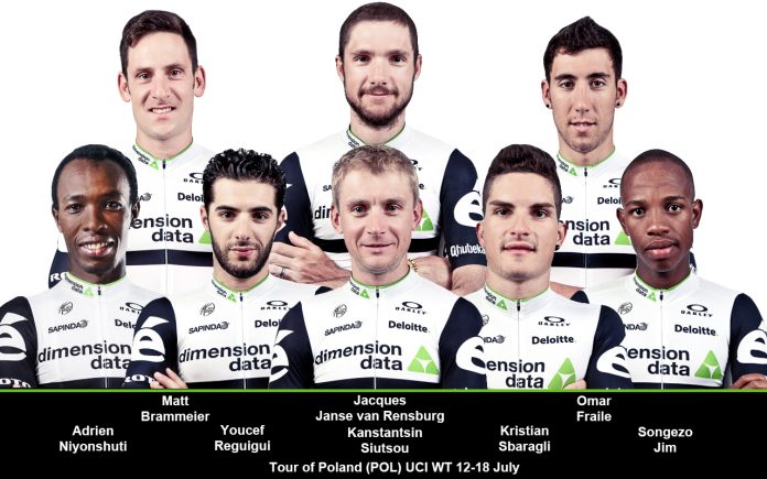 TODAY CYCLING : L'équipe Dimension Data pour le Tour de Pologne. Photo : Dimension Data.