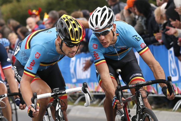 TODAYCYCLING - Tom Boonen et Philippe Gilbert ; futurs coéquipiers ? Photo : Tim De Waele.