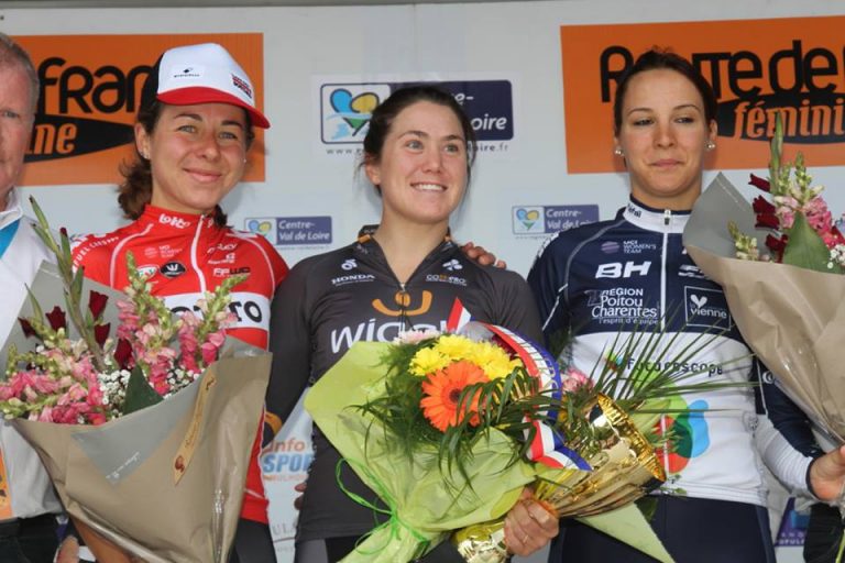 Chloe Hosking devant Elise Delzenne