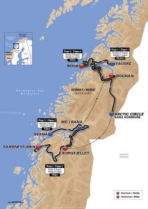 TODAYCYCLING - Parcours de l'Arctic Race of Norway 2016. Photo : Arctic Race of Norway
