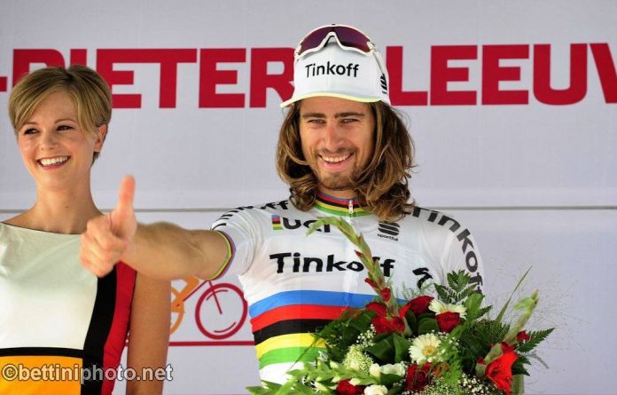 TODAYCYCLING - Peter Sagan termine sa saison en tête du classement UCI World Tour. Photo : Tinkoff / Bettini