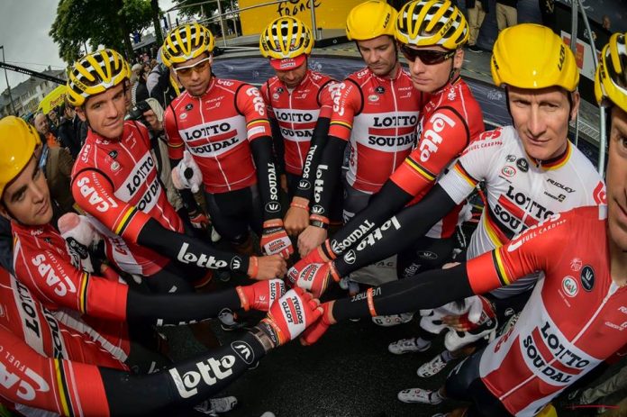 TODAYCYCLING - La formation Lotto Soudal sur le Tour de France. Photo : Lotto Soudal