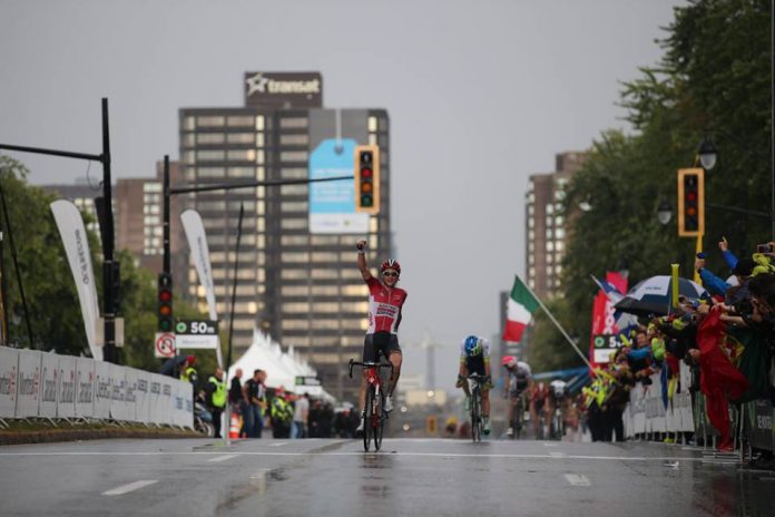 TODAYCYCLING - Tim Wellens remporte, sous la pluie, le Grand Prix de Montréal 2015. Photo : Grands Prix Cyclistes