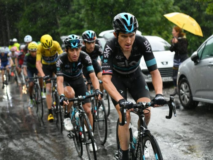 TODAYCYCLING - Geraint Thomas sera le leader du Team Sky sur l'Eneco Tour. Photo : Team Sky