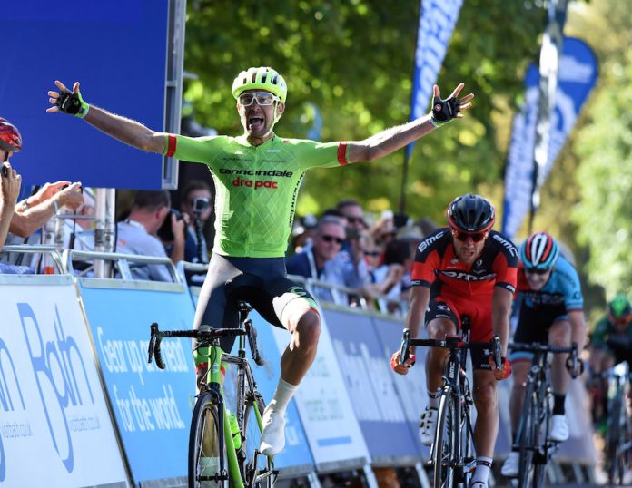 TODAYCYCLING - Jack Bauer remporte la 5e étape du Tour de Grande-Bretagne 2016. Photo : Cannondale