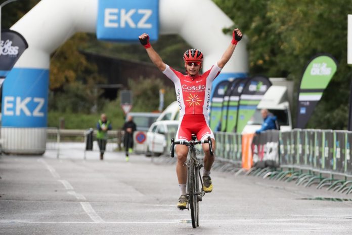 TODAYCLING - Clément Venturini vainqueur de la 2e manche de l'EKZ CrossTour. Photo : radsportphoto/EKZ CrossTour