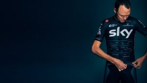 TODAYCYCLING.COM - Le nouveau maillot de la Sky pour la saison 2017. Photo : Sky