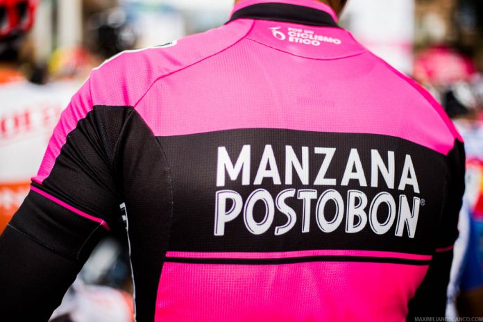 TodayCycling : Reverra-t-on dès l'an prochain les maillots roses de Manzana Postobon sur des courses World Tour ? - Photo : Manzana Postobon Team