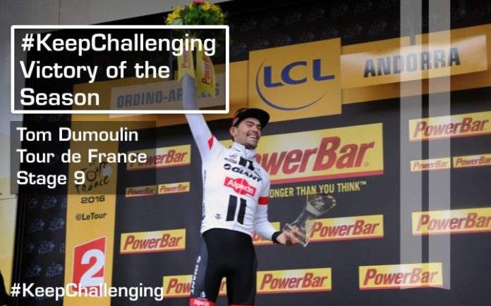 TODAYCYCLING : Sommet de la saison 2016 : Dumoulin gagne en Andorre sur le Tour. Photo : Team Giant-Alpecin