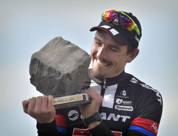 TODAYCYCLING - John Degenkolb, vainqueur de Paris-Roubaix 2015 - Photo : Giant-Alpecin