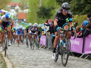 TODAYCYCLING.COM - Geraint Thomas lors du Tour des Flandres 2016. Photo : Team Sky.