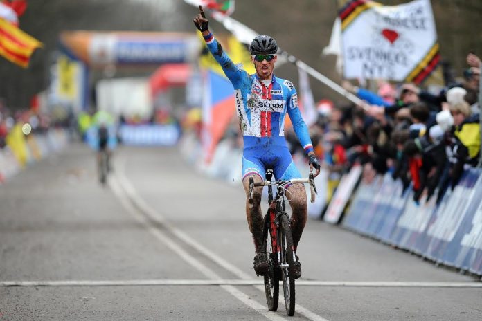 TODAYCYCLING - Zdenek Stybar remporte son troisième titre de champion du monde de cyclo-cross en 2014. Photo : TDWSport/Quick-Step Floors