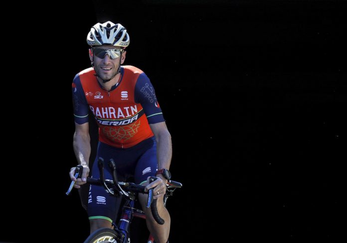 Vincenzo Nibali leader de la Bahrain-Merida au Tour d'Abu Dhabi