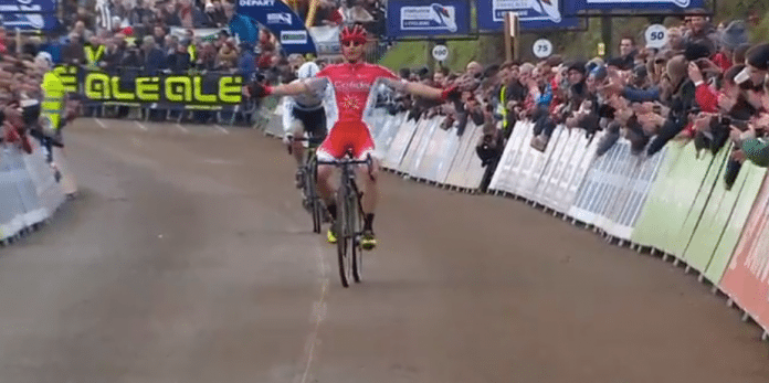 TODAYCYCLING - Clément Venturini sacré champion de France de cyclo-cross 2017 ! Photo : France TV