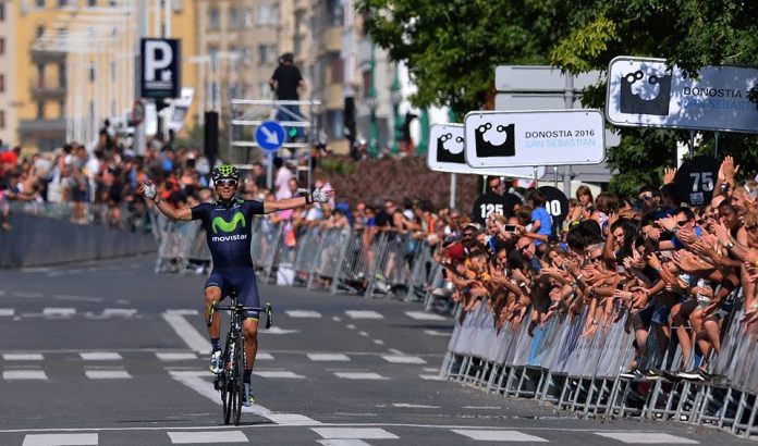 Alejandro Valverde s'impose après une aventure de 60km en solo