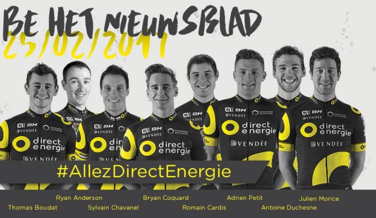 Het Nieuwsblad : Direct Energie avec Bryan Coquard et Sylvain Chavanel