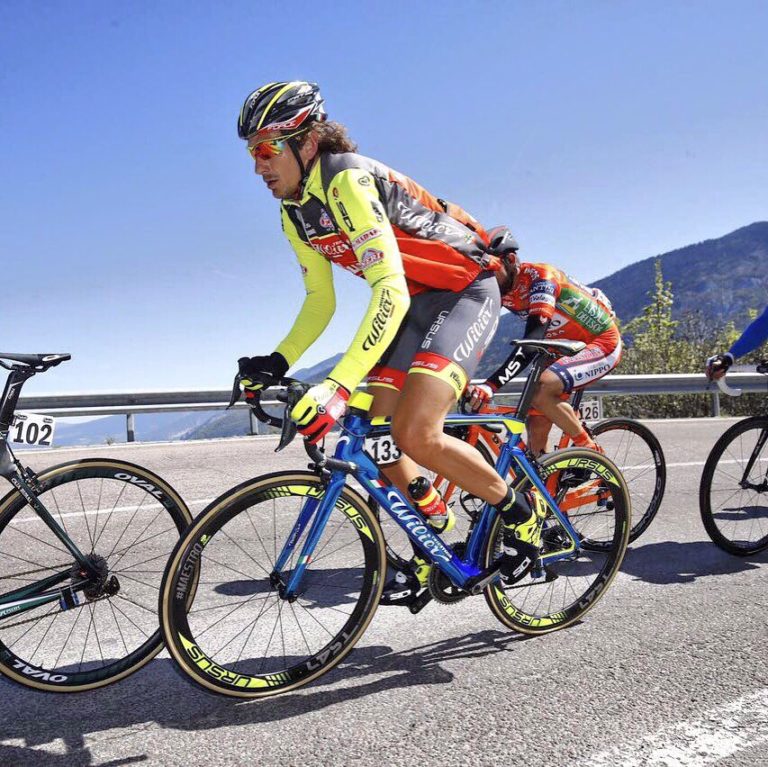 Filippo Pozzato (Wilier-Triestina) au départ du Tour de Bretagne